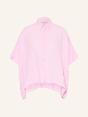 Milano Italy Oversized Koszula Z Lnu rosa