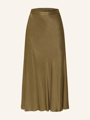 Milano Italy Spódnica Satynowa gruen