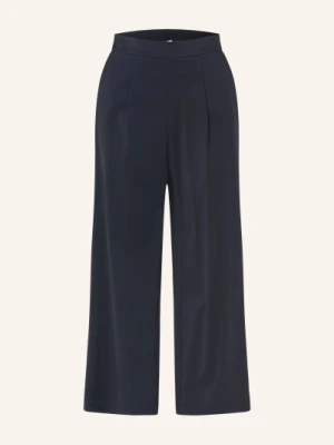 Milano Italy Spodnie Marlene Z Dżerseju blau
