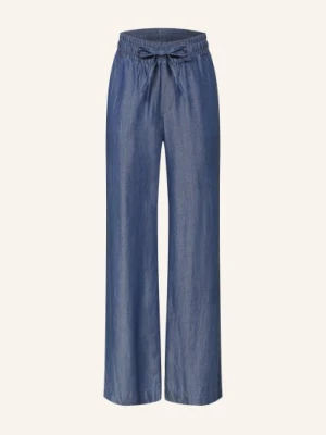 Milano Italy Spodnie Typu Marlene W Stylu Jeansowym blau