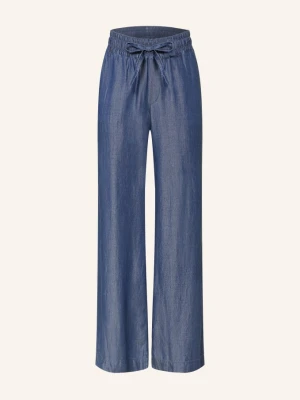 Milano Italy Spodnie Typu Marlene W Stylu Jeansowym blau NIEBIESKI