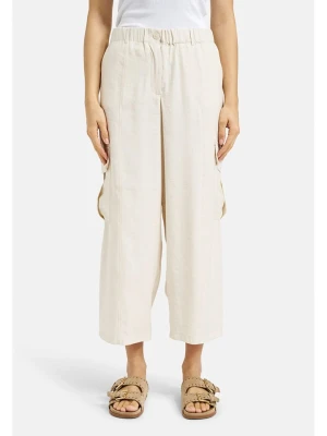 Milano Italy Spodnie w kolorze kremowym rozmiar: 44