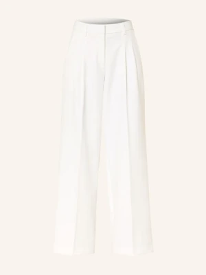 Milano Italy Spodnie Z Marszczeniami weiss