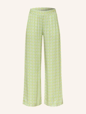 Milano Italy Spodnie Z Materiału Typu Marlene gruen