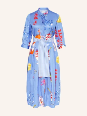 Milano Italy Sukienka Koszulowa Z Rękawami 3/4 blau