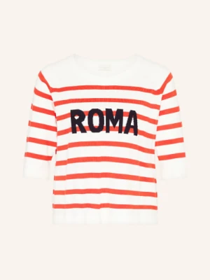 Milano Italy Sweter Oversize Z Rękawami 3/4 rot