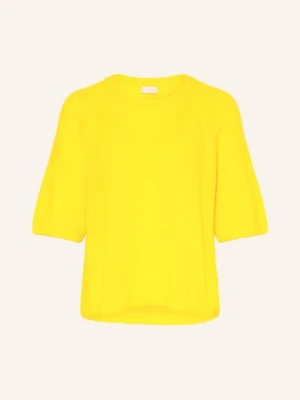 Milano Italy Sweter Z Moheru gelb