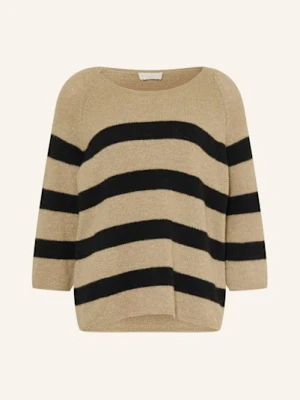 Milano Italy Sweter Z Rękawem 3/4 braun