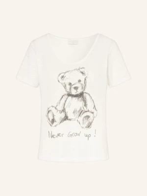 Milano Italy T-Shirt Z Obszyciem Ozdobnymi Kamykami weiss