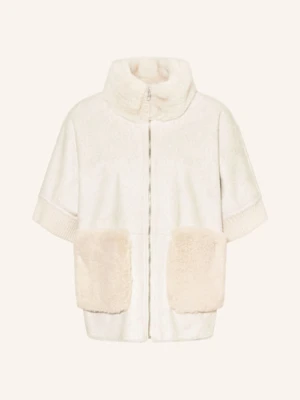 Milestone Kamizelka Msaudrey Model Dwustronny Ze Sztucznym Futrem weiss