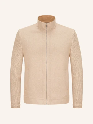 Milestone Kurtka Mskennedy Z Mieszanki Materiałów beige