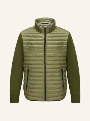 Milestone Kurtka Pikowana Msamarillo Z Mieszanki Materiałów gruen