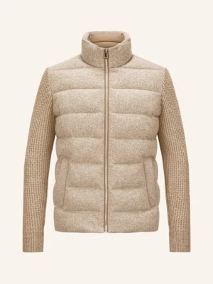 Milestone Kurtka Pikowana Mschester Z Mieszanki Materiałów beige