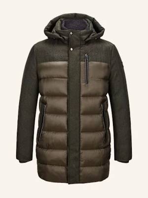 Milestone Kurtka Pikowana Mstimothy Z Mieszanki Materiałów gruen