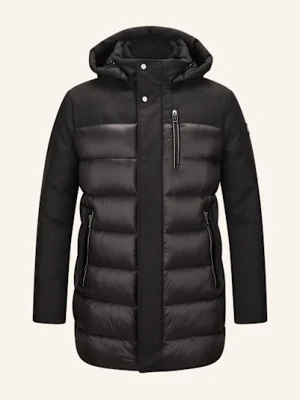 Milestone Kurtka Pikowana Mstimothy Z Mieszanki Materiałów schwarz