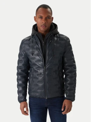 Milestone Kurtka skórzana MS Alonso 5310196 0715 Czarny Regular Fit