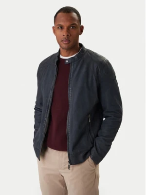 Milestone Kurtka skórzana Nevio 612203 60780 Granatowy Regular Fit