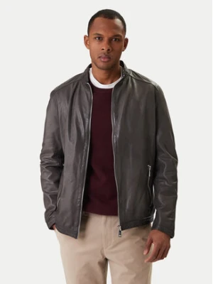 Milestone Kurtka skórzana Oliverio 611099 60770 Szary Regular Fit