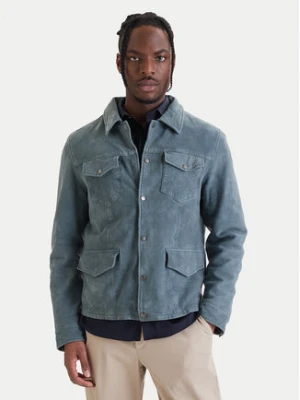 Milestone Kurtka skórzana Valerio 612205 60790 Niebieski Regular Fit