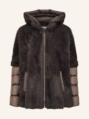 Milestone Kurtka Ze Sztucznego Futra Mswega Z Mieszanki Materiałów braun