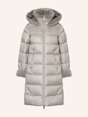 Milestone Płaszcz Pikowany Msrocky Z Odpinanym Kapturem I Sztucznym Futrem grau