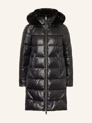 Milestone Płaszcz Pikowany Msrocky Z Odpinanym Kapturem I Sztucznym Futrem schwarz
