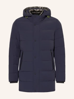 Milestone Płaszcz Pikowany Mstedros Z Odpinanym Kapturem blau