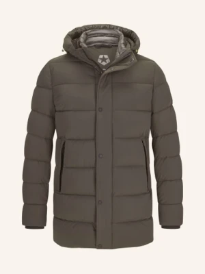 Milestone Płaszcz Pikowany Mstedros Z Odpinanym Kapturem gruen