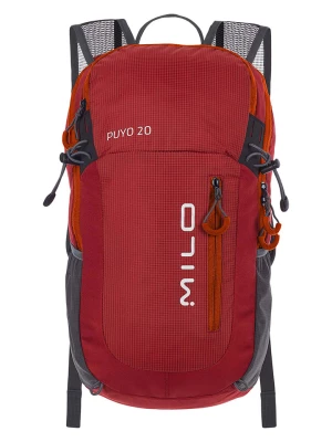 MILO Plecak "Pluyo 20" w kolorze szaro-czerwonym - 25 x 45 x 15 cm rozmiar: onesize