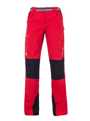 MILO Spodnie funkcyjne w kolorze czerwono-czarnym rozmiar: L