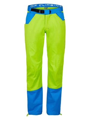 MILO Spodnie funkcyjne w kolorze limonkowo-niebieskim rozmiar: L