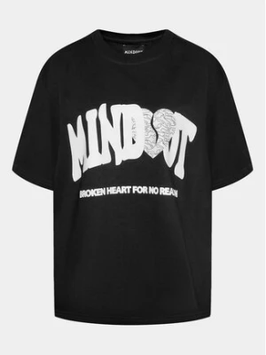 Mindout T-Shirt Broken Heart Czarny Boxy Fit