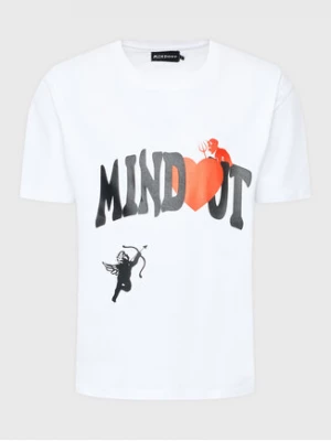 Mindout T-Shirt Unisex Heart Biały Oversize