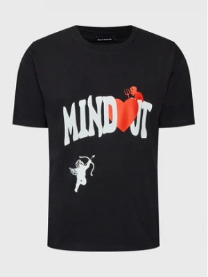 Mindout T-Shirt Unisex Heart Czarny Oversize