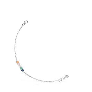 Mini Color - Bransoletka Tous Ze Srebra Z Kamieniami - Tous Rozmiar