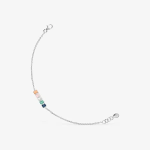 Mini Color - Bransoletka Tous Ze Srebra Z Kamieniami - Tous Rozmiar