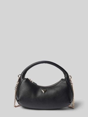 Mini hobo bags z materiał skóropodobny model 'GILDA' Guess Czarny