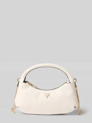Mini hobo bags z materiał skóropodobny model 'GILDA' Guess Złamany biały