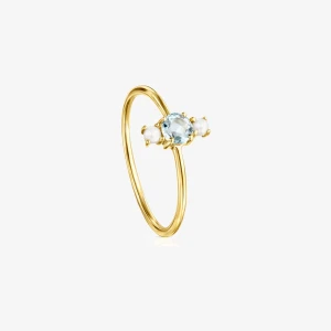 Mini Ivette - Pierścionek Tous Z Żółtego Złota Z Perłami I Topazem - Tous Rozmiar