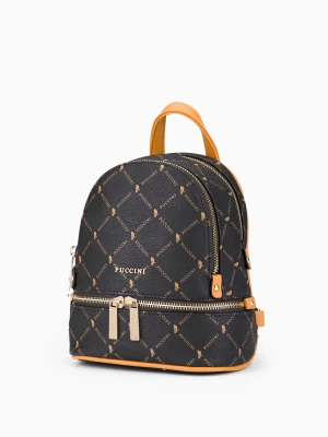 Mini plecaczek wzór monogram  Puccini