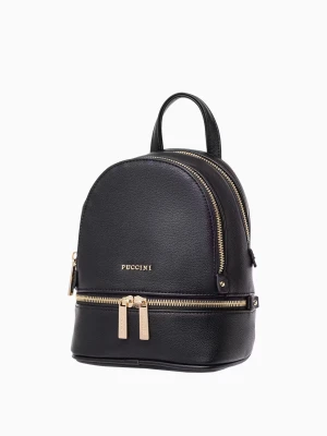 Mini plecak damski czarny Puccini