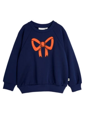 MINI RODINI Bluza Bow 2512012960 Granatowy Regular Fit