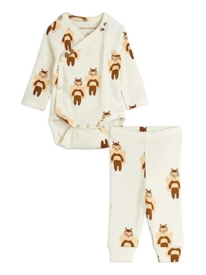 Mini Rodini komplet bawełniany niemowlęcy Bees