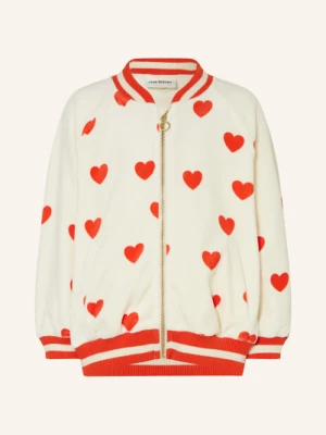 Mini Rodini Kurtka Dresowa Z Aksamitu weiss