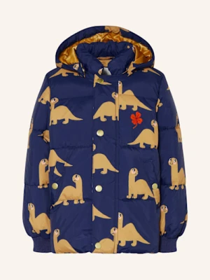 Mini Rodini Kurtka Pikowana Z Odpinanym Kapturem blau