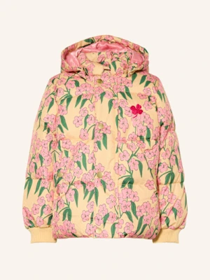 Mini Rodini Kurtka Pikowana Z Odpinanym Kapturem gelb