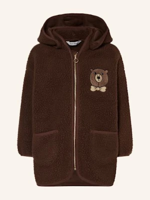 Mini Rodini Kurtka Puchowa Z Odpinanym Kapturem braun