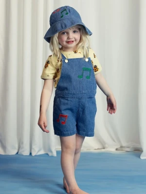 Mini Rodini ogrodniczki jeansowe dziecięce Note