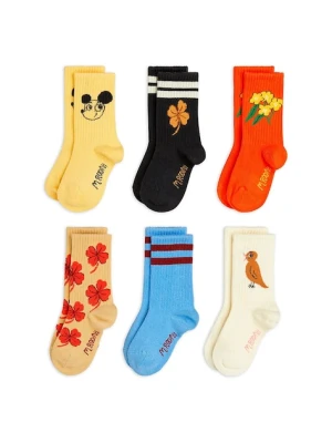 Mini Rodini skarpetki dziecięce Clover 6-pack