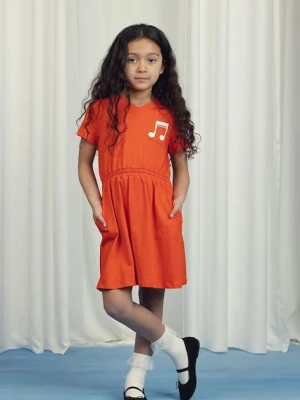 Mini Rodini sukienka bawełniana dziecięca Note